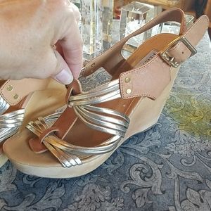 Steve Madden Wood Soled Sandals